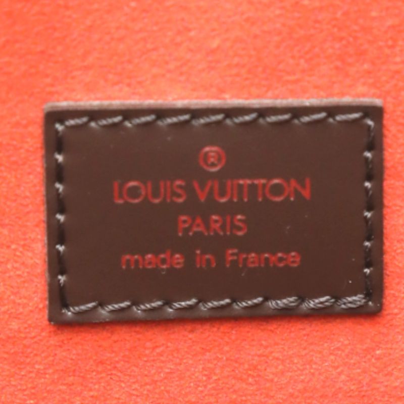 Louis Vuitton N51140 Damier Tote Bag Sac Plastic Handbag Louis Vuitton Ebène