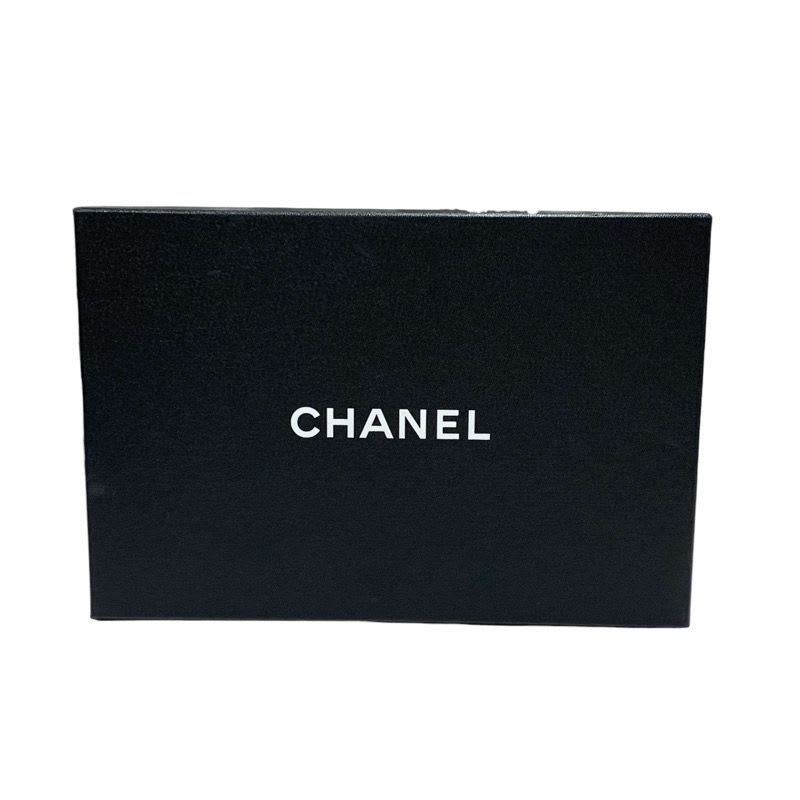 Chanel Loafers Leather Shoes Lambskin Black Gold Opera Flat Here