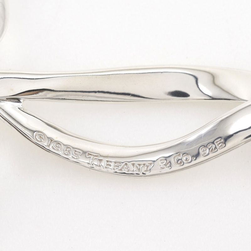 Tiffany & Co Ribbon Silver 925 Ladies 15.4g Brooch