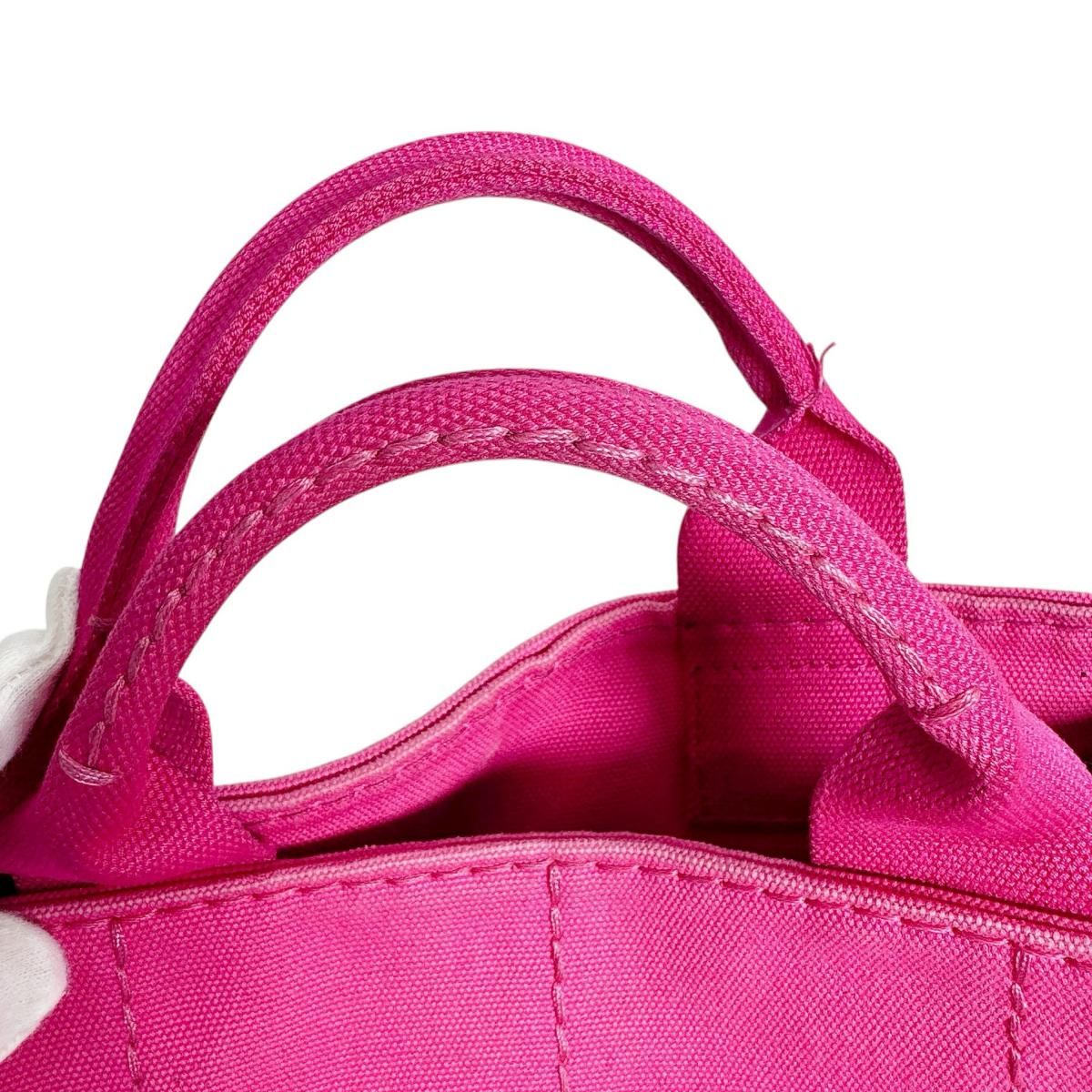 Prada 1 Bg439 Canapa Handbag Mini Tote Bag Pink