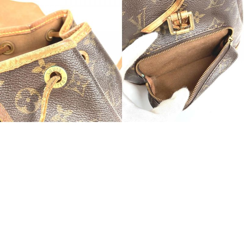 Louis Vuitton Backpack Sac Mini Montsouris M51137 Monogram Canvas Brown