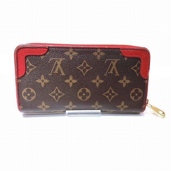 Louis Vuitton Monogram Zippy Wallet Retiro M61854 Round Zipper Long Wallet Women