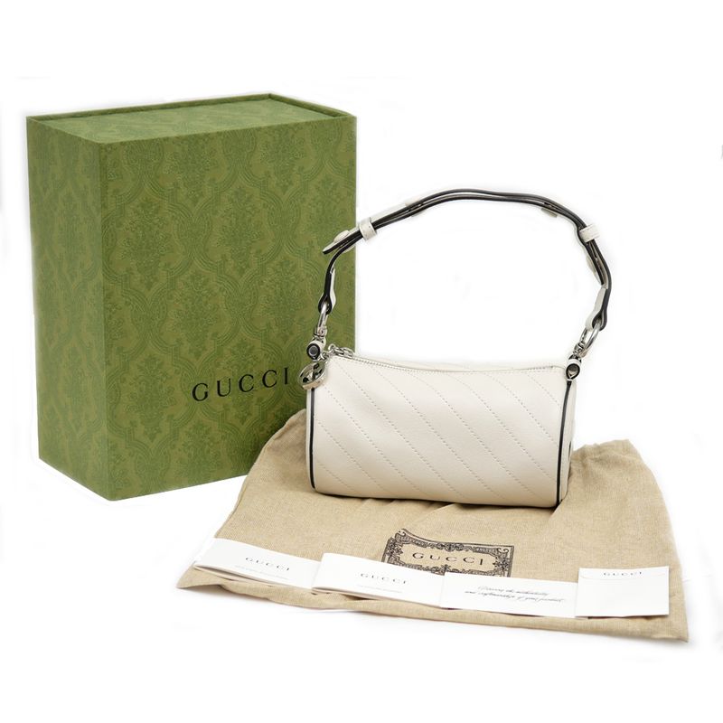 Gucci Blondie Mini Shoulder Bag 760170 One Shoulder - White Leather