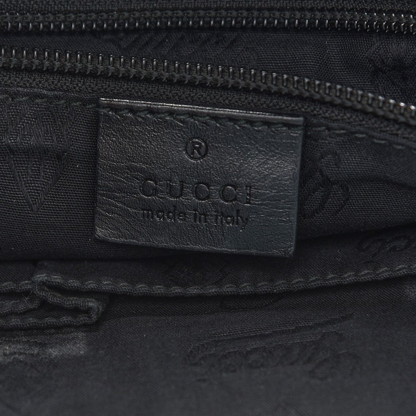 Gucci GG Imprime Monogram Medium Buckle Flap Messenger Bag Black Mens