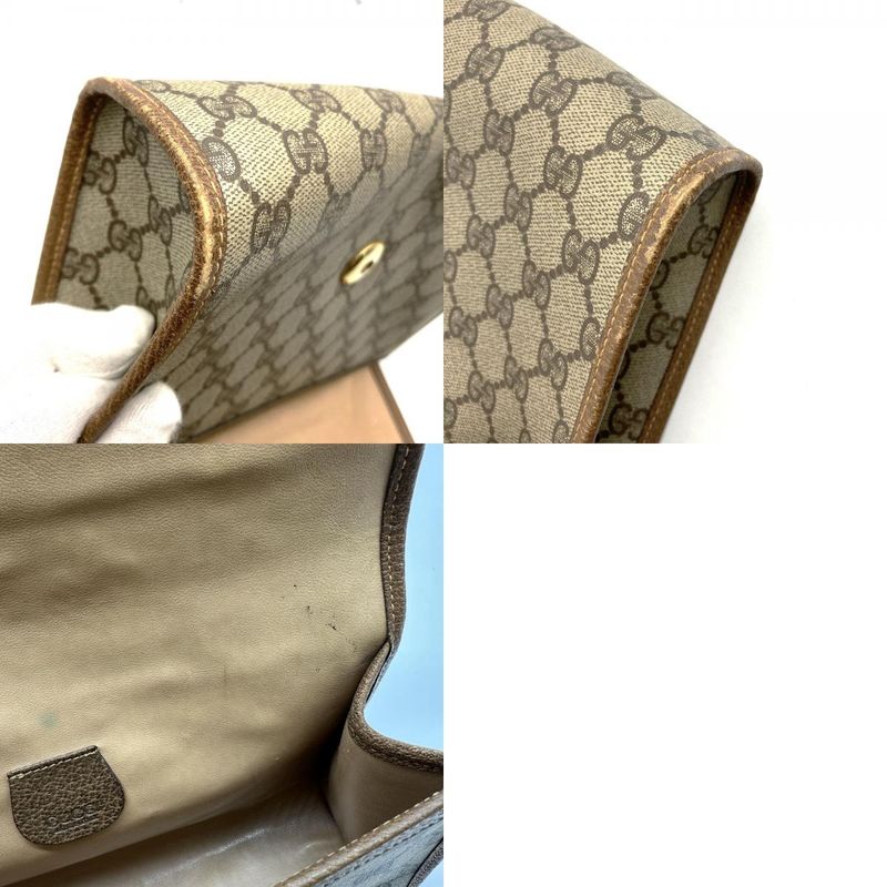 Gucci 0141226052 Second Bag Clutch Bag Pouch GG Supreme Canvas Sherry Vintage
