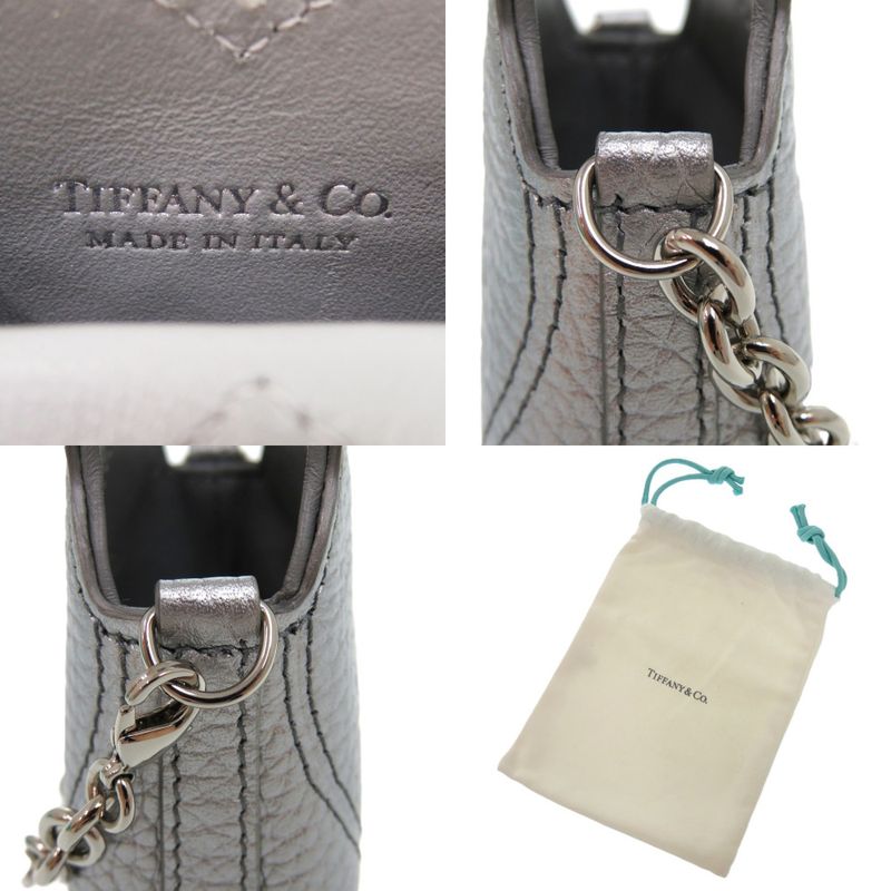Tiffany & Co Return To Tiffany & Co Tote Leather Silver Micro Tote 0059 Tiffany