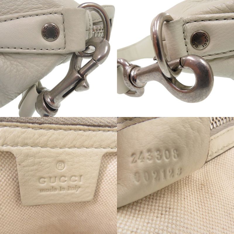 Gucci One Shoulder Bag Messenger Bag 243308 002123 Leather Ivory 0960 Gucci