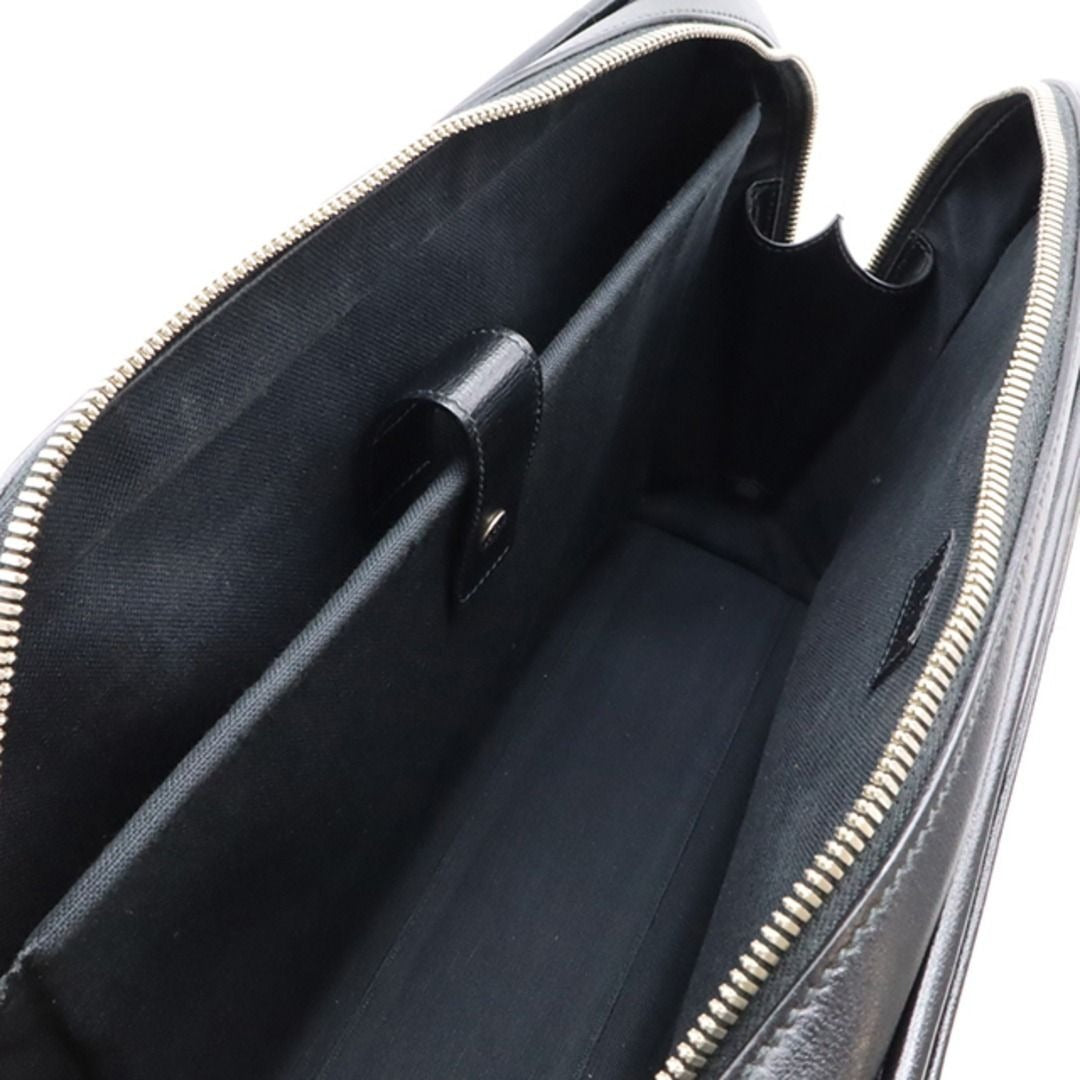 Gucci GG Supreme Briefcase Monogram Medium Messenger Bag Black Mens