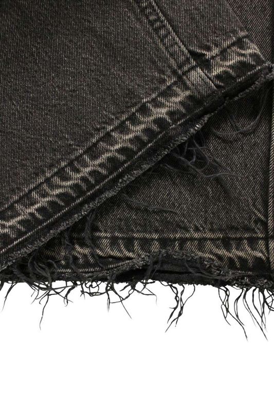 Celine 2n932947f Cut Off Charcoal Wash Denim Pants Men's 32