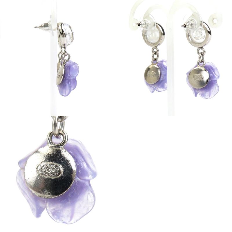 Chanel Earrings Coco Mark Camellia