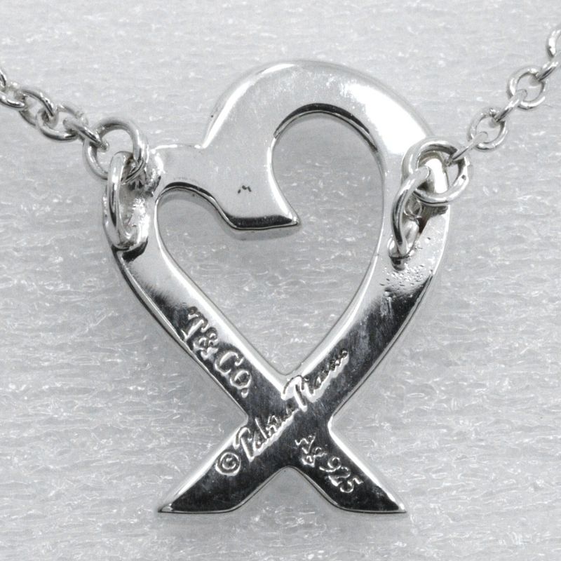 Tiffany & Co Loving Heart Paloma Picasso 925 Silver Ladies 1.7g Necklace