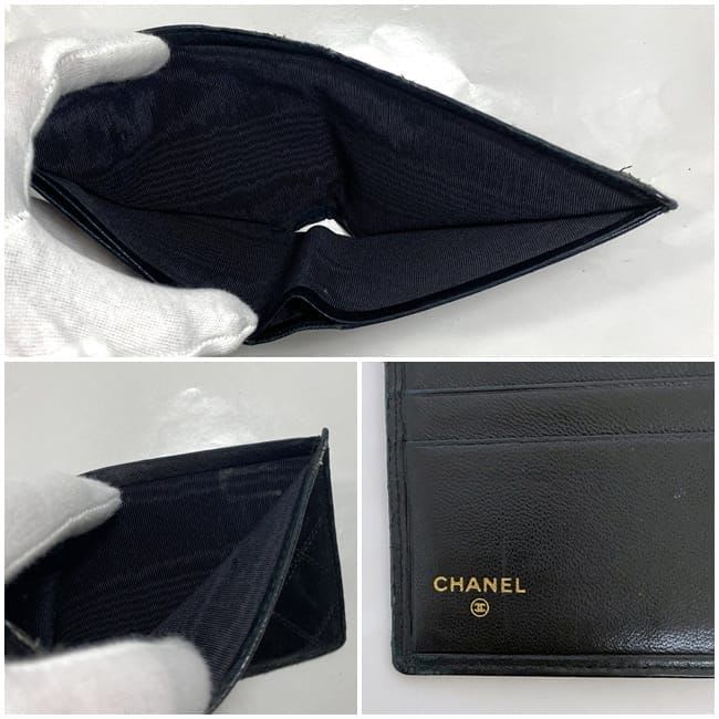 Chanel Bifold Wallet Black Bicolore