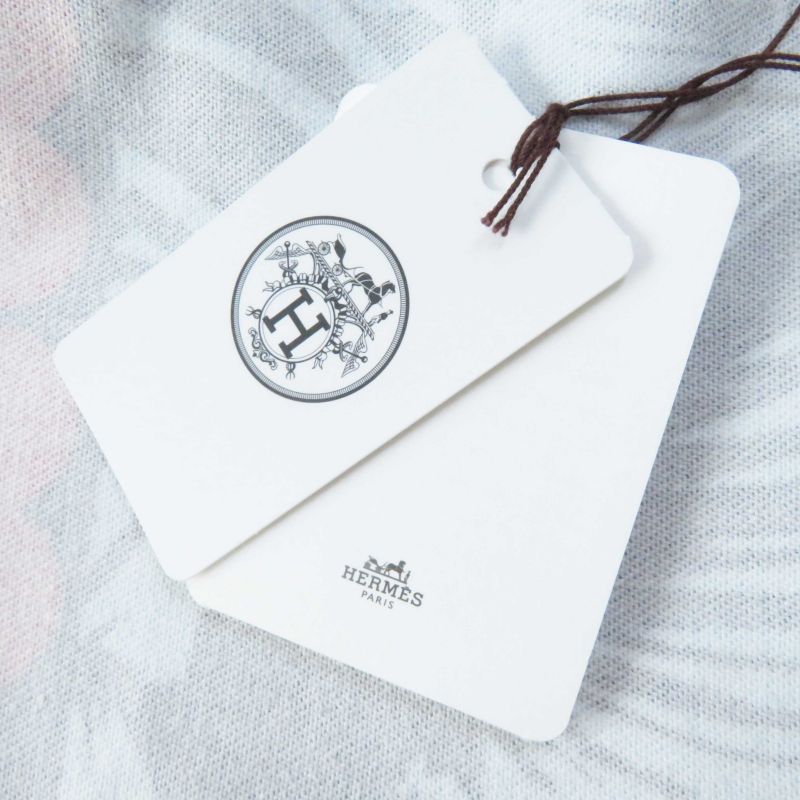 Hermes 23SS 3e0551d1 Wild Print Denim Dress With Serie Buttons Dress Multi 36