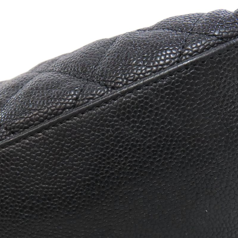 Chanel Matelasse Chain Shoulder Silver Hardware 2WAY Shoulder Bag Grained