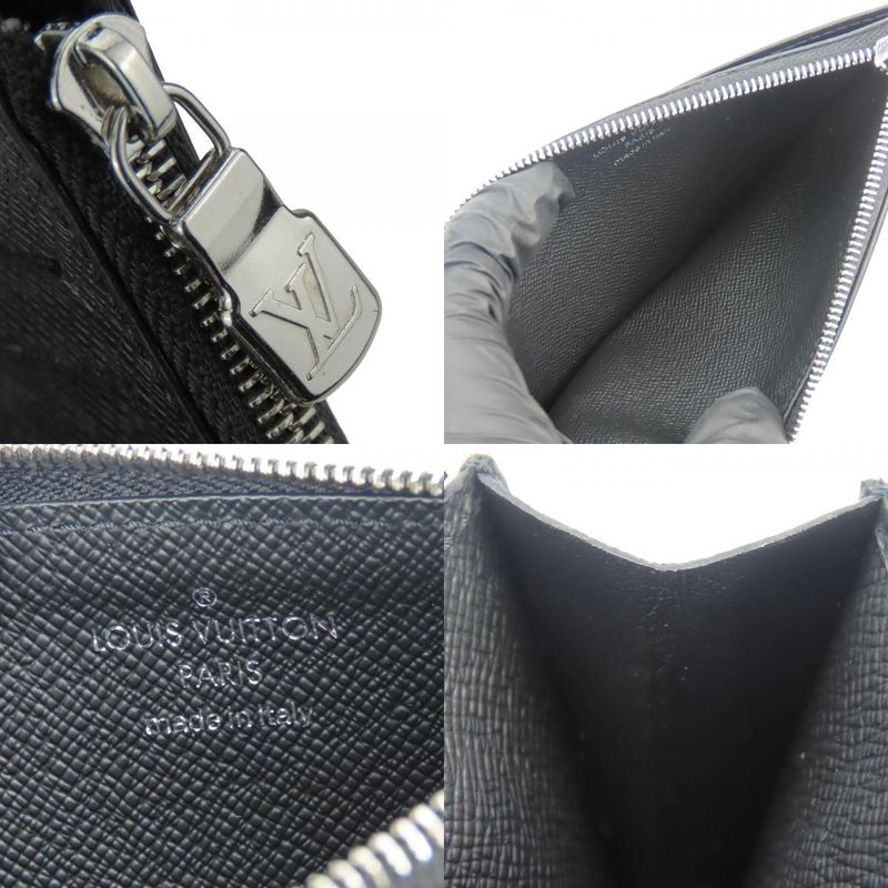 Louis Vuitton Coin Case Coin Card Holder M30271 Monogram Eclipse Taiga Llama