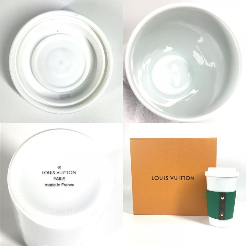 Louis Vuitton Tumbler Monogram Cup Louis With Sleeve Gi0909 Pottery Green