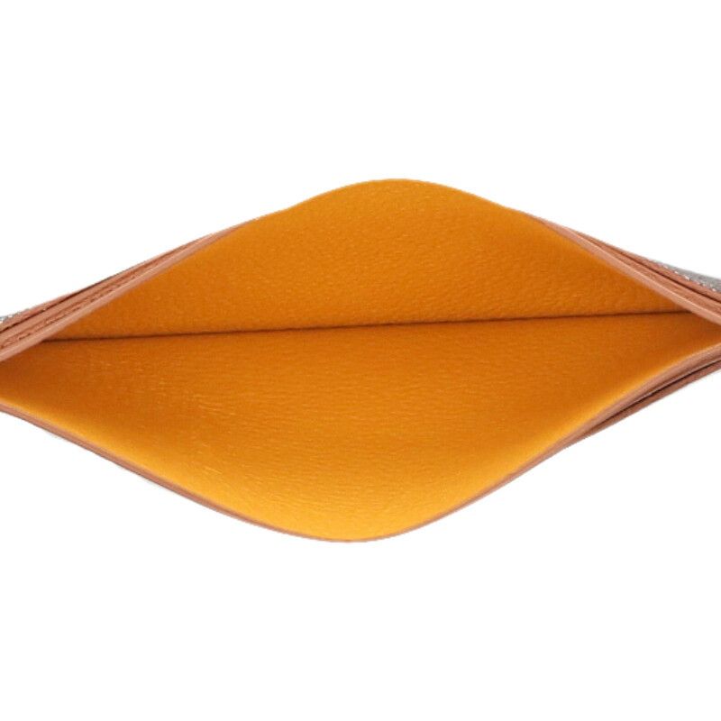 Goyard Saint-sulpice Herringbone Leather Card Case For Men