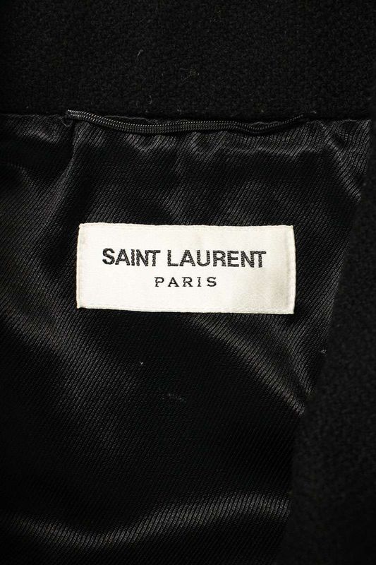 Saint Laurent Paris Teddy 437913 Y180w Striped Leather Trim Stajan Blouson