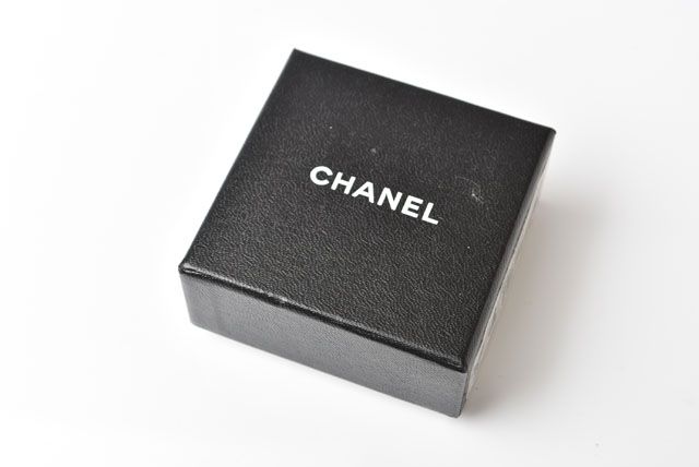 Chanel Earrings Coco Mark Camellia Swing Rhinestone Silver