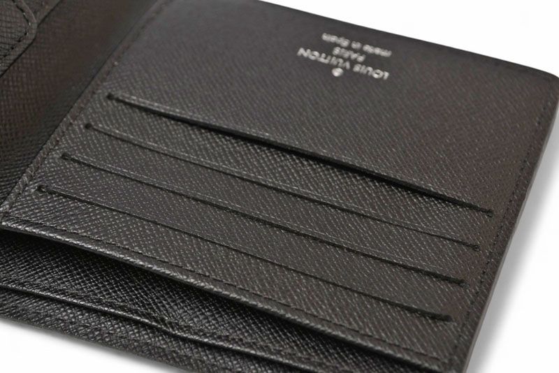 Louis Vuitton Men's Portefeuille Marco N62664 Damier Graphite Foldable Wallet