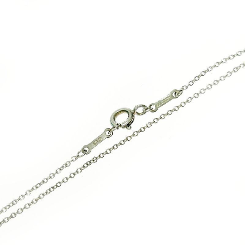 Tiffany & Co Silver Curved Heart Necklace 4.3g 925 Engraved 412035 Necklace