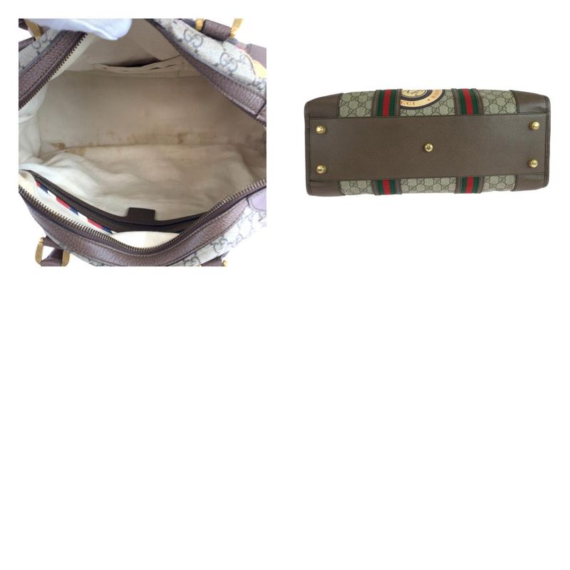 Gucci Sherry Line Courier Beige Brown Multicolor 459311 Shoulder Bag Handbag