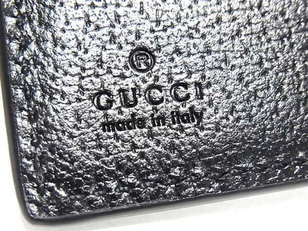 Gucci 625574 Off The Grit Nylon Canvas And Leather Fold Wallet Black