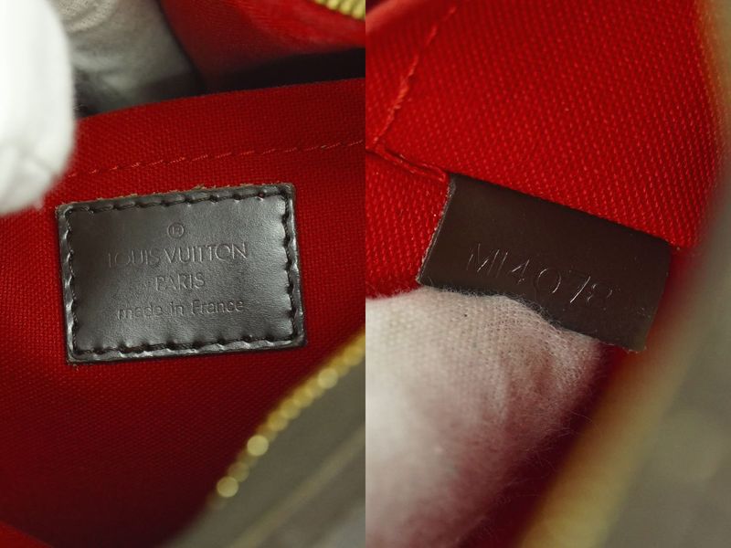 Authentic Louis Vuitton LV Thames GM Damier Ebène Shoulder Bag Brown N48181