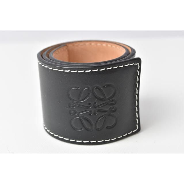 Unused Loewe Bracelet Bangle Men's Women's Anagram Black Blue