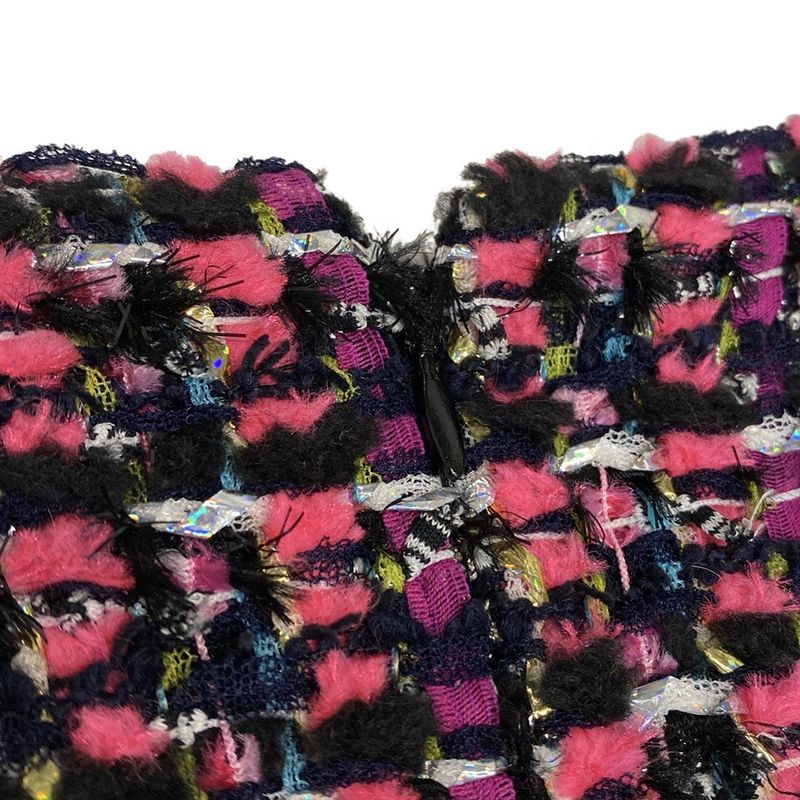 Chanel Skirt Suit Size 36 S Ladies P47135/p47023 Pink X Black X Multi Long