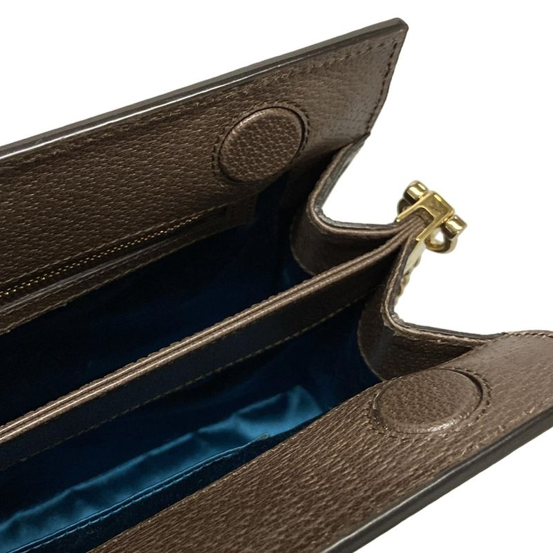 Gucci Shoulder Bag Ophidia/gg Supreme 503876 Beige Dark Brown Green And Red