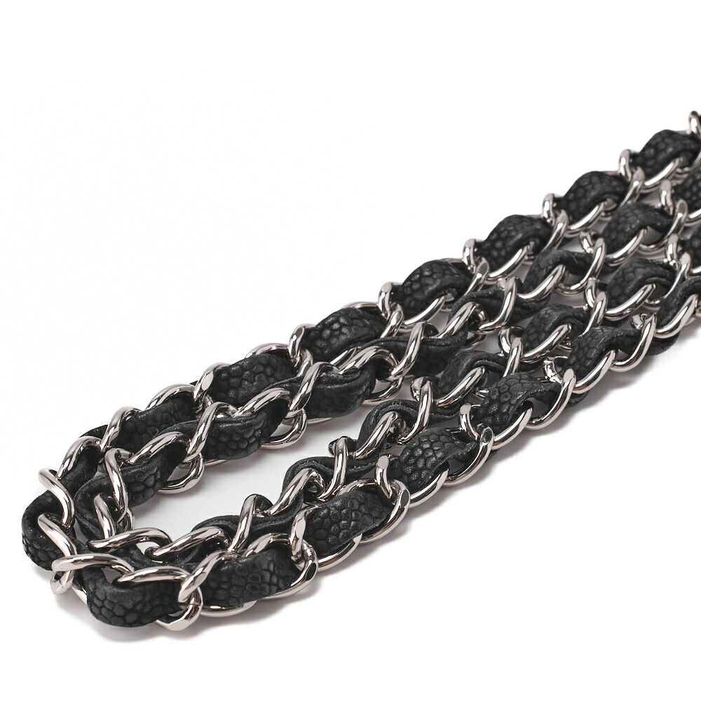 Chanel Shoulder Bag Mini Matelasse Caviar Skin Black Single Flap Turnlock