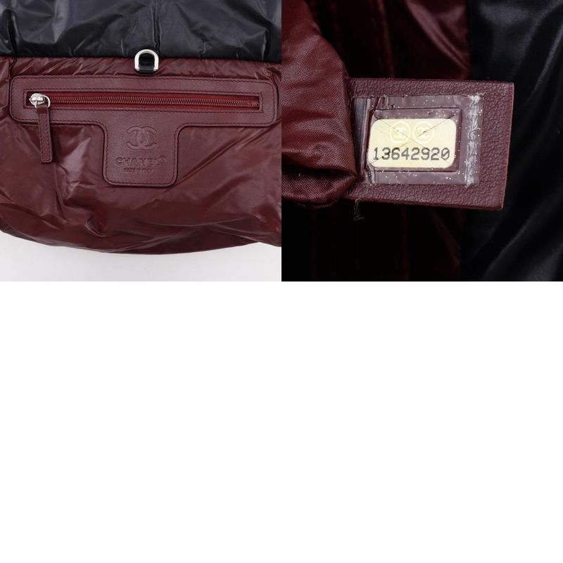 Chanel Coco Cocoon Small Tote Reversible A48610 Nylon Black Ladies Handbag