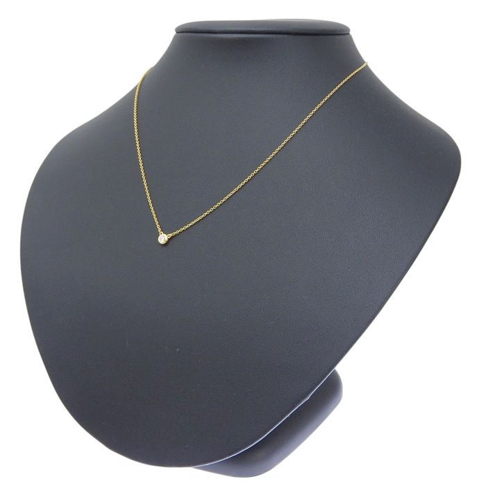 Tiffany & Co By-the-yard Diamond Necklace 18K Pink Gold 750 Pink Gold Diamond