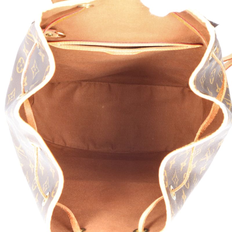 Louis Vuitton Montsouris GM M51135 Monogram Women's Backpack Daypack Brown