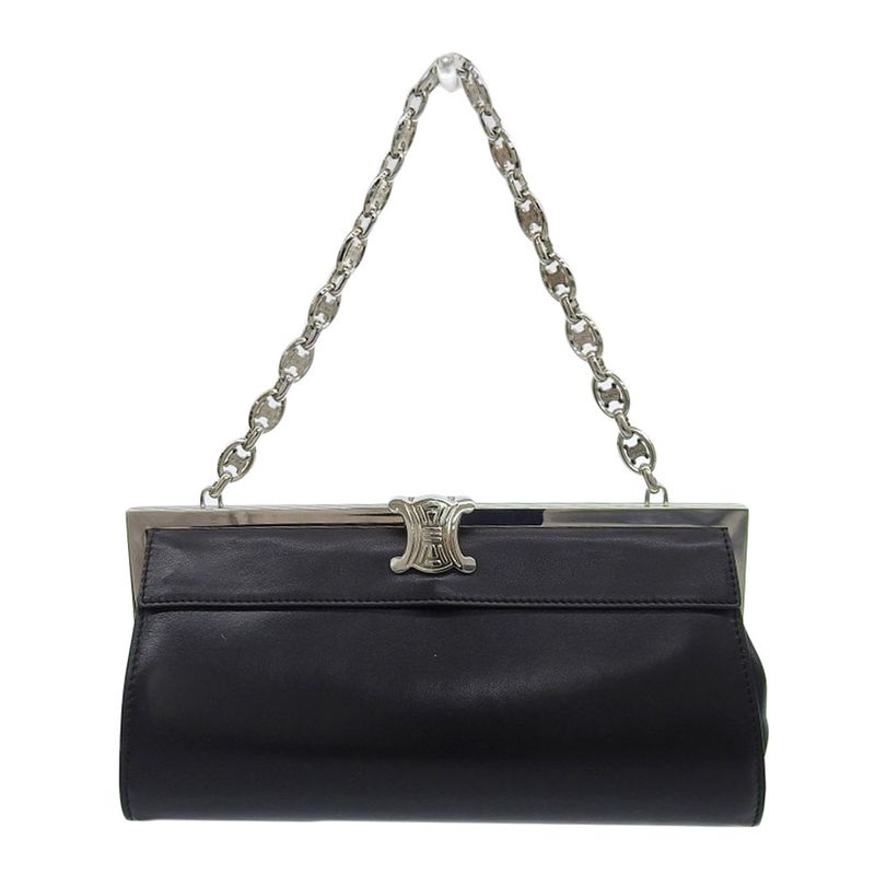 Celine Triomphe Vintage Chain Boch Shoulder Bag