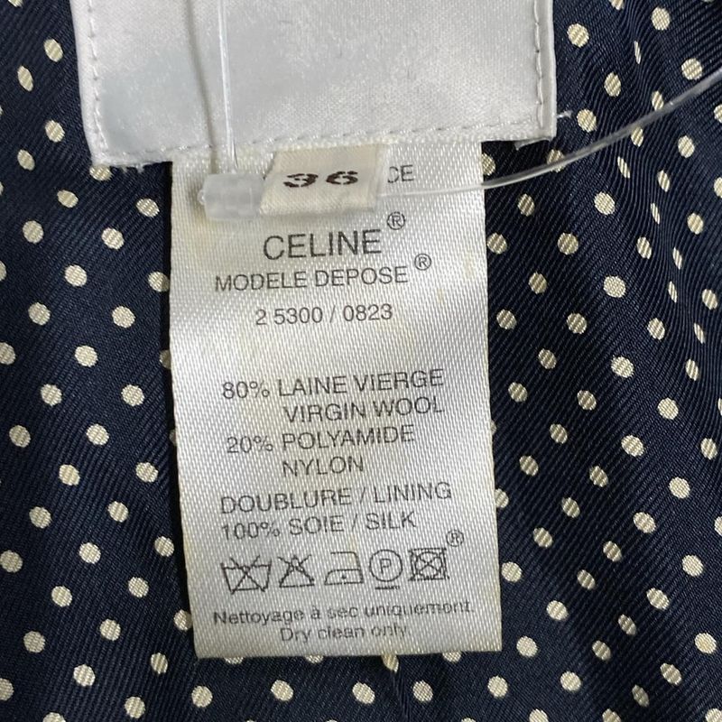 Celine Coat Size 36 S Women - Navy Long Sleeves/winter