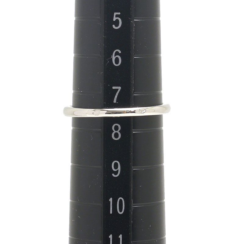 Cartier Solitaire Ring #48 Approx 8 Pt950 Diamond 0.35ct E-vs1-ex