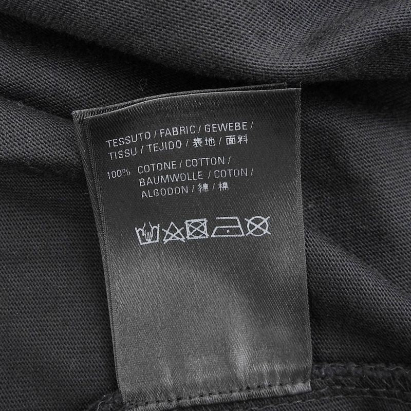 Balenciaga Cotton Logo Print T-shirt Cut And Sewn 620969 Size XXS Black Mens