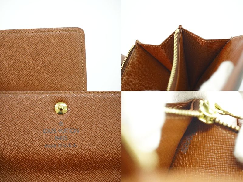 Authentic Louis Vuitton LV Pochette Porte Monet Cles Di Monogram Long Wallet