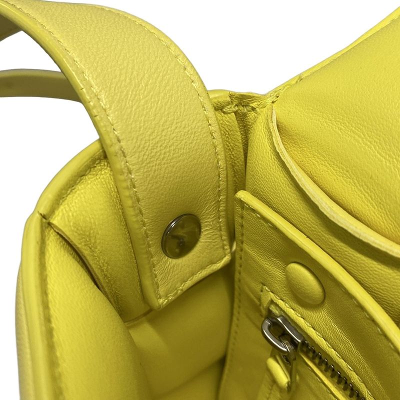 Bottega Veneta Shoulder Bag Padded Cassette Yellow Lambskin