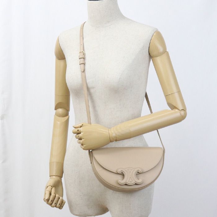 Celine Bouzas Cuir Triomphe 11123 3DU3 03ND Crossbody Shoulder Bag Calf Womens