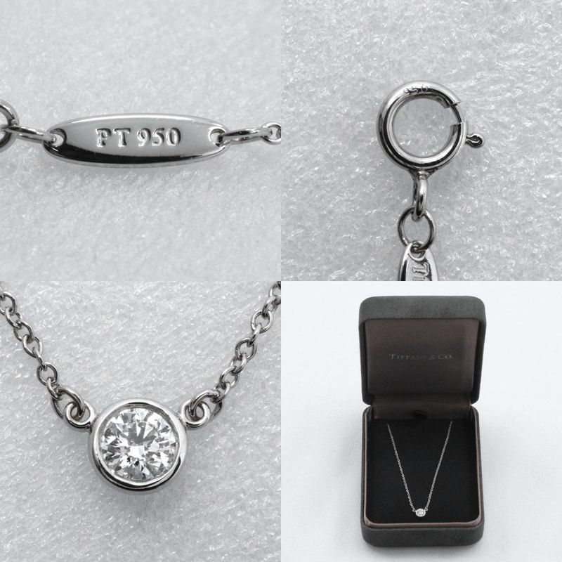 Tiffany & Co By-the-yard 1P Diamond Elsa Peretti Pt950platinum X Diamond Ladies