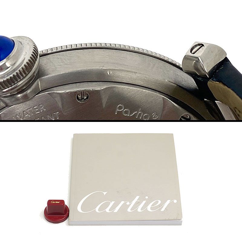 Cartier W3104055 Pasha Grid Silver Dial Men's