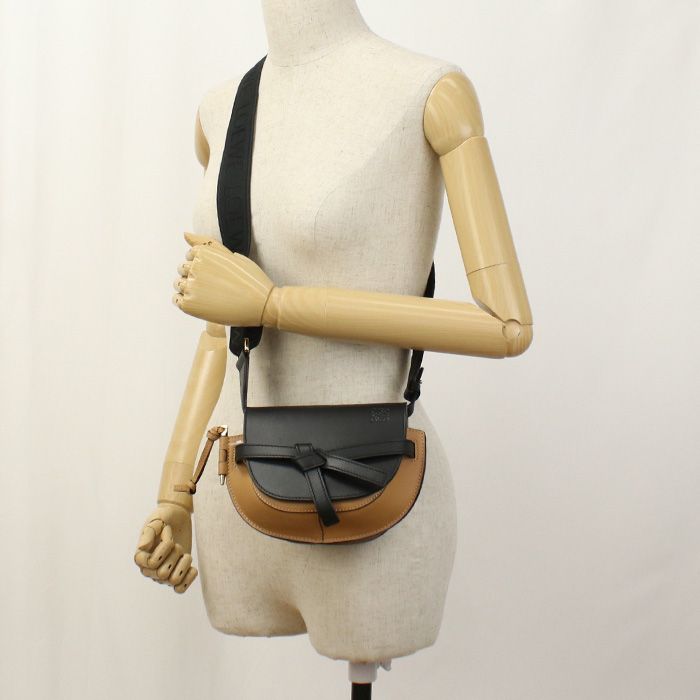 Loewe Gate Dual Bag Mini Crossbody Shoulder Bag Soft Calf Jacquard Women's