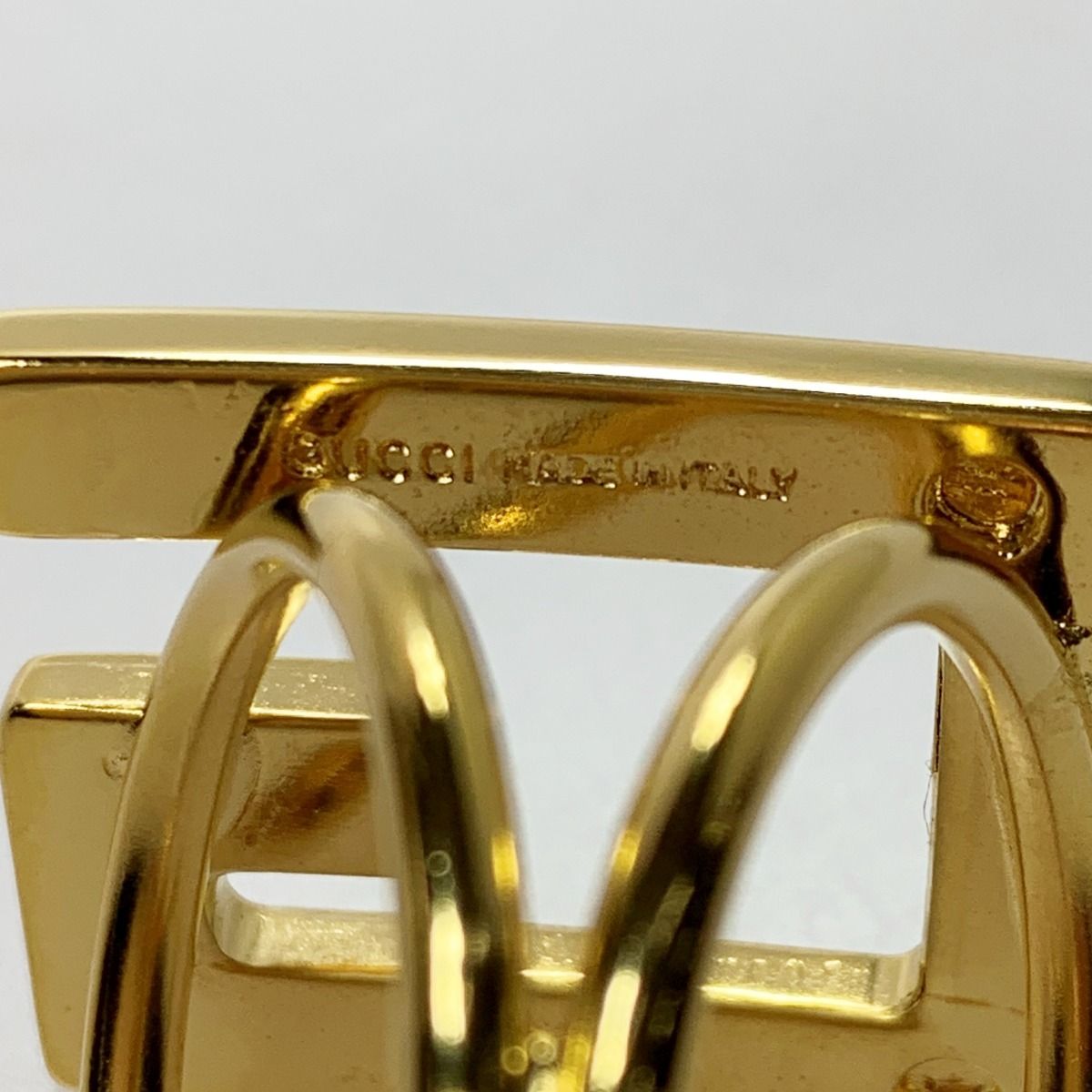 Gucci Plated G Logo G Motif Gold Scarf Ring