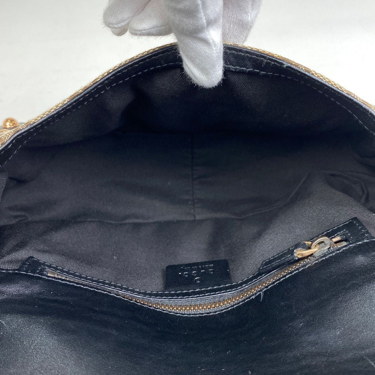 GUCCI Vintage GG Canvas Horsebit Shoulder Bag - The Reluxe