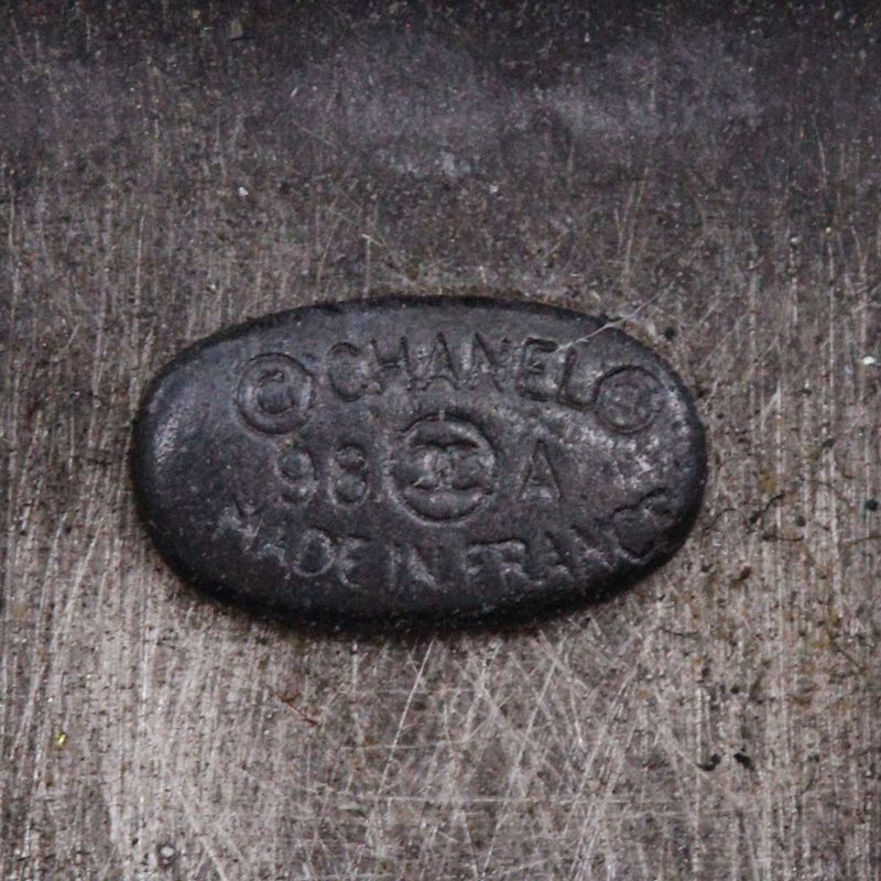 Chanel Coco Mark Metal Silver 98A Ladies 106g Bracelet