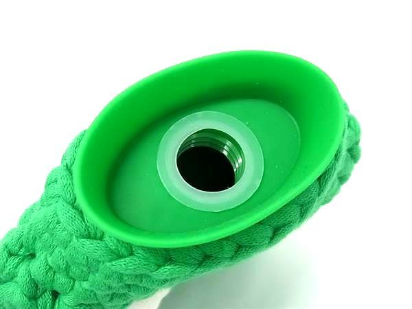 Bottega Veneta Intrecciato Rubber Hot Water Bottle With Knit Cabas Green