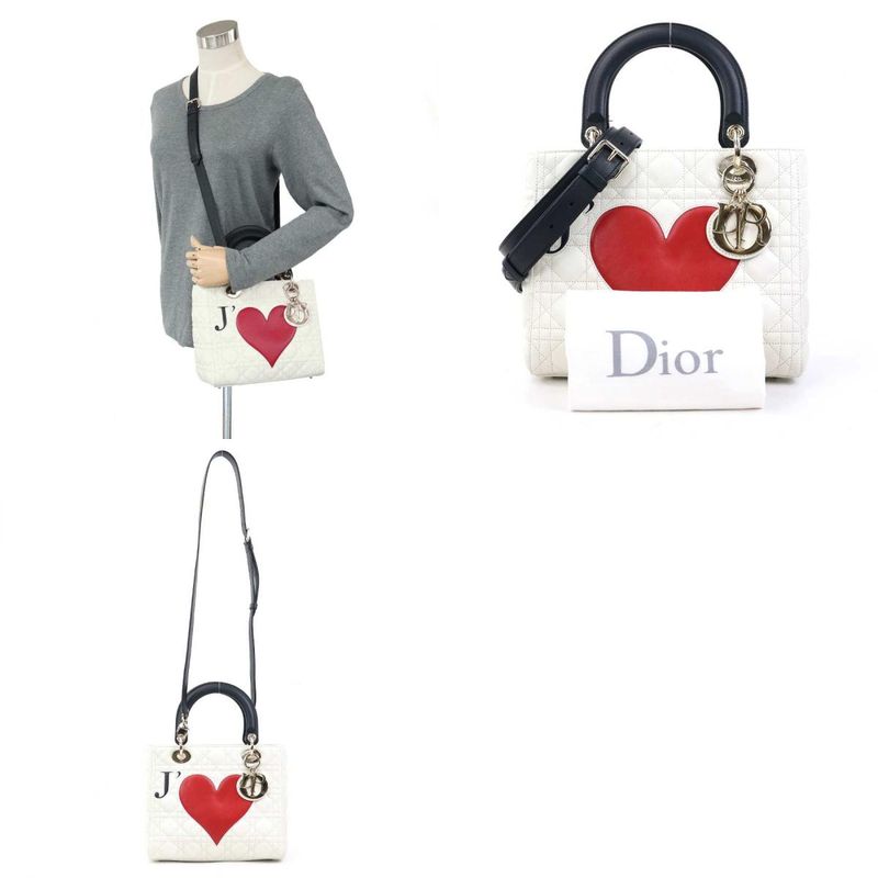 Christian DIOR Shoulder Bag Handbag Dior Amour Lady Dior